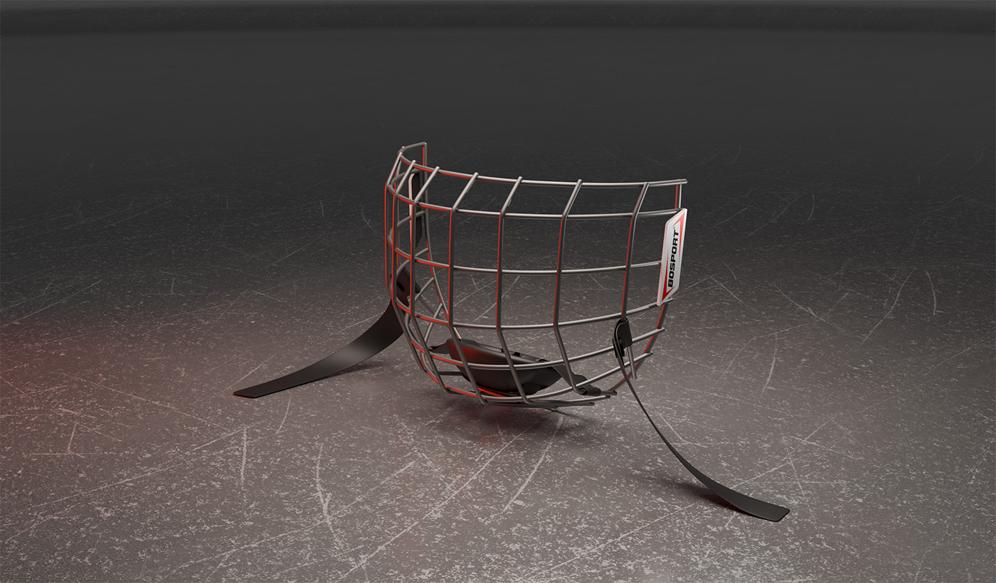 Face protector BOSPORT UNI STAINLESS